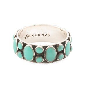 SEED & SAGE Mexico Sterling Silver Turquoise Stone Ring